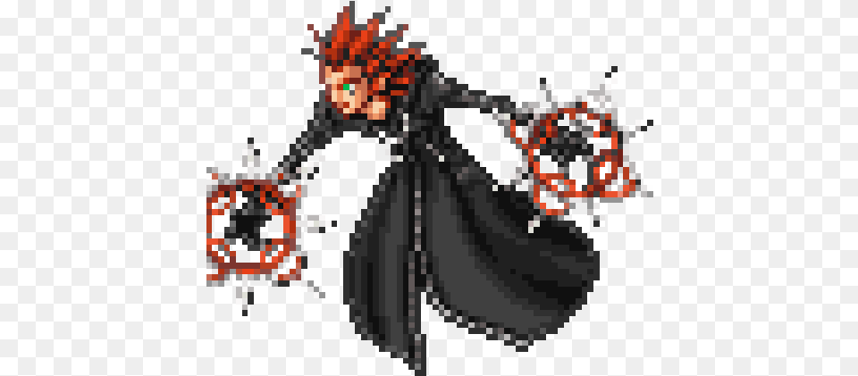 Anime Kingdom Hearts Axel Pixel Art, Animal, Bee, Insect, Invertebrate Free Png
