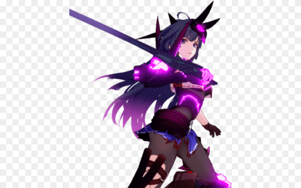 Anime Lightning Images Transparent Clipart Honkai Impact 3 Lightning Empress, Book, Comics, Publication, Purple Free Png