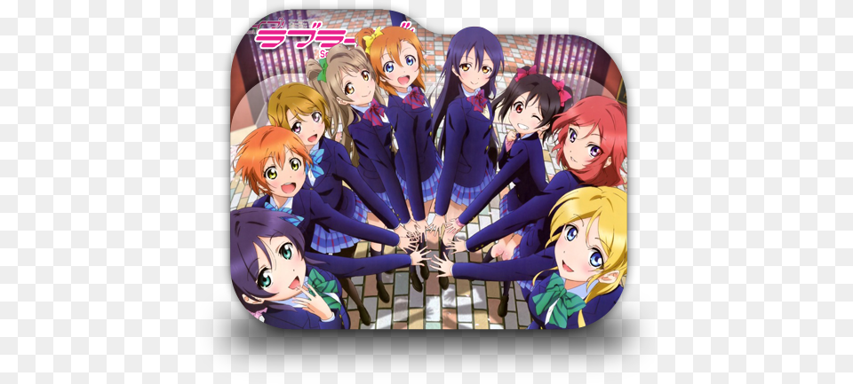 Anime Like Love Live School Idol Project Love Live Folder Icon, Book, Comics, Publication, Baby Png