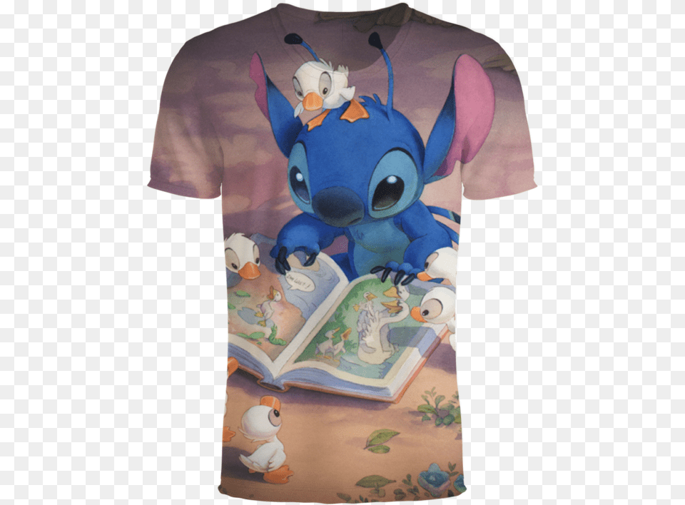 Anime Lilo Stitch 3d T Shirt Cutes Moments Of Lilo And Stitch, Clothing, T-shirt, Person, Book Png