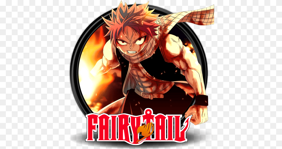 Anime Logo Icon Fairy Tail, Book, Comics, Publication, Person Png Image