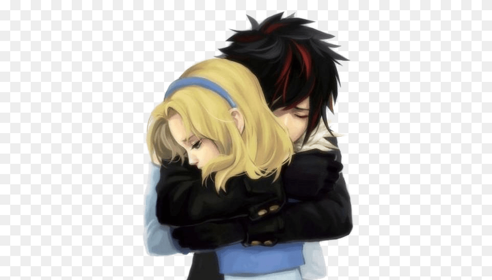 Anime Love Couple Clipart Shadow Human And Maria, Book, Comics, Publication, Adult Png