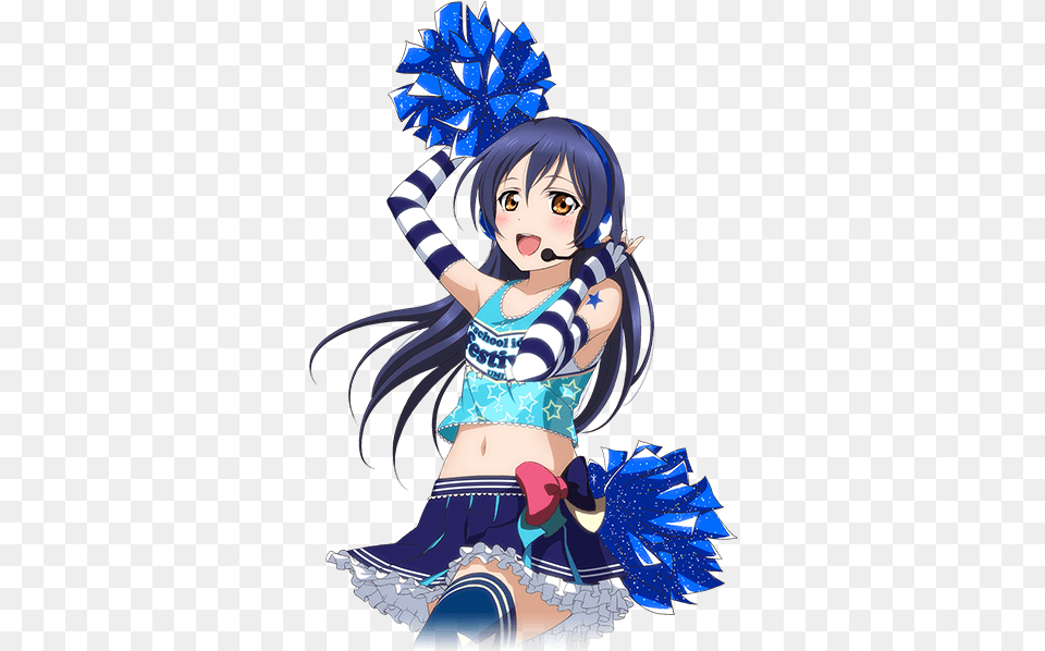 Anime Love Live Sonoda Umi Cosplay School Girls Cheerleading, Book, Comics, Publication, Baby Free Png Download