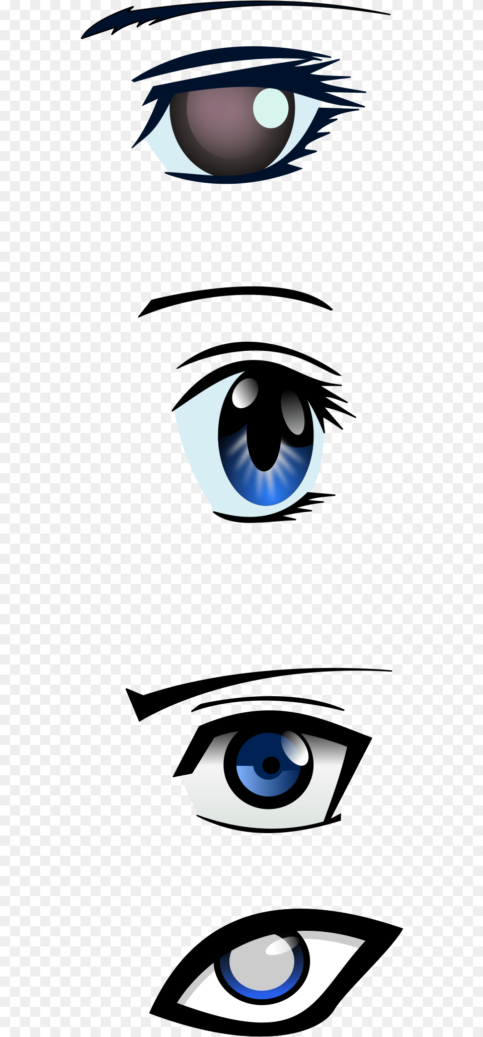 Anime Male Eyes Vector Clipart Download Png Image