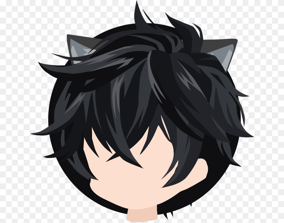 Anime Male Hair Reference Download Male Hair Reference, Black Hair, Book, Comics, Person Png Image