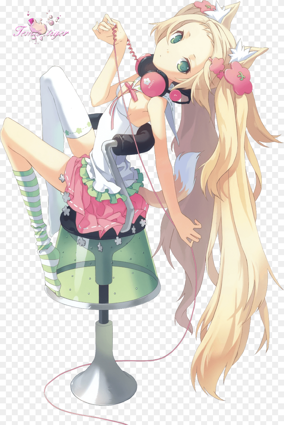 Anime Manga And Blond Hair Image Blonde Blossom, Book, Comics, Publication, Adult Free Png