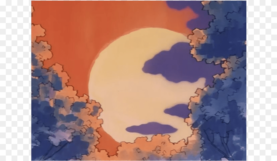 Anime Manga Japan Japanese Sunset Orange Sun Anime Aesthetic Sun, Outdoors, Nature, Face, Head Free Transparent Png