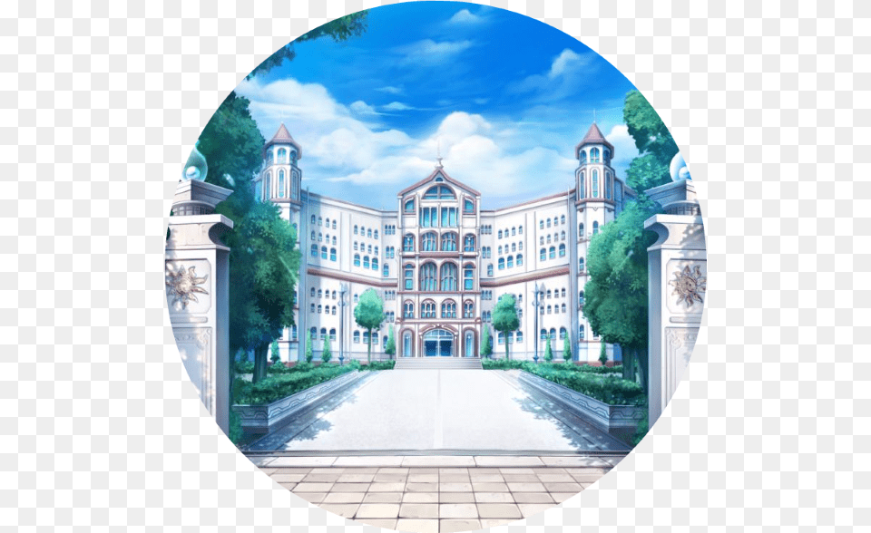 Anime Mansion, Architecture, Urban, Street, Road Png Image