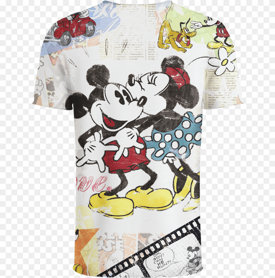 Anime Mickey Minnie Mouse 3d T Shirt Iphone Disney, T-shirt, Clothing, Transportation, Car Free Transparent Png