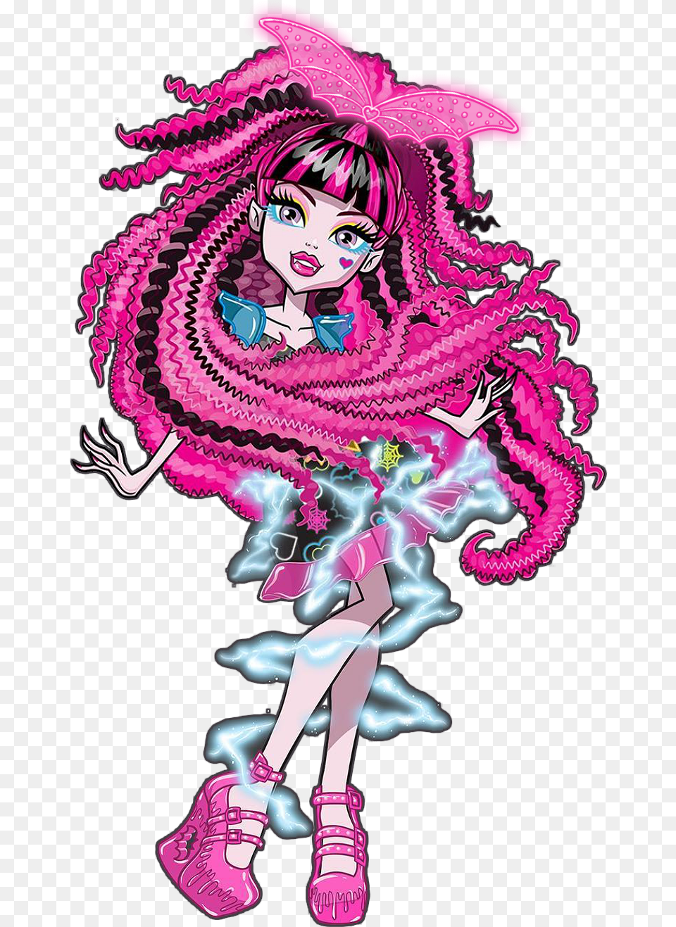 Anime Monster High Draculaura, Book, Comics, Purple, Publication Free Png
