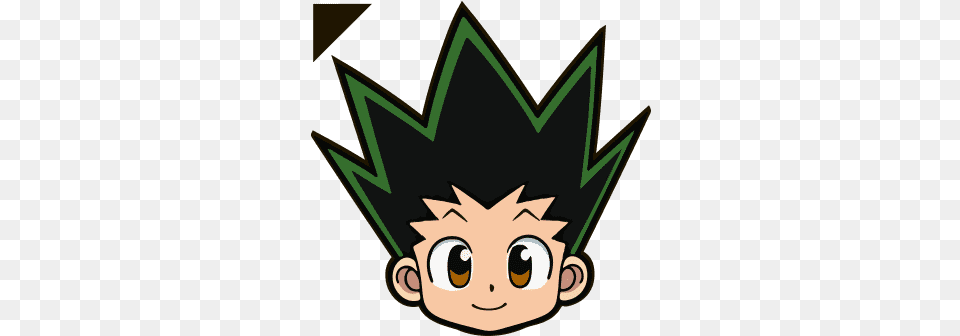 Anime Mouse Cursors Chibi Gon And Killua, Leaf, Plant, Face, Head Free Transparent Png