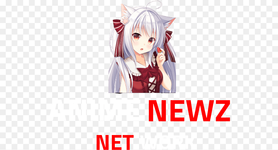 Anime News Network Anime Cat Girl White Hair Red Eyes, Book, Comics, Publication, Baby Png Image