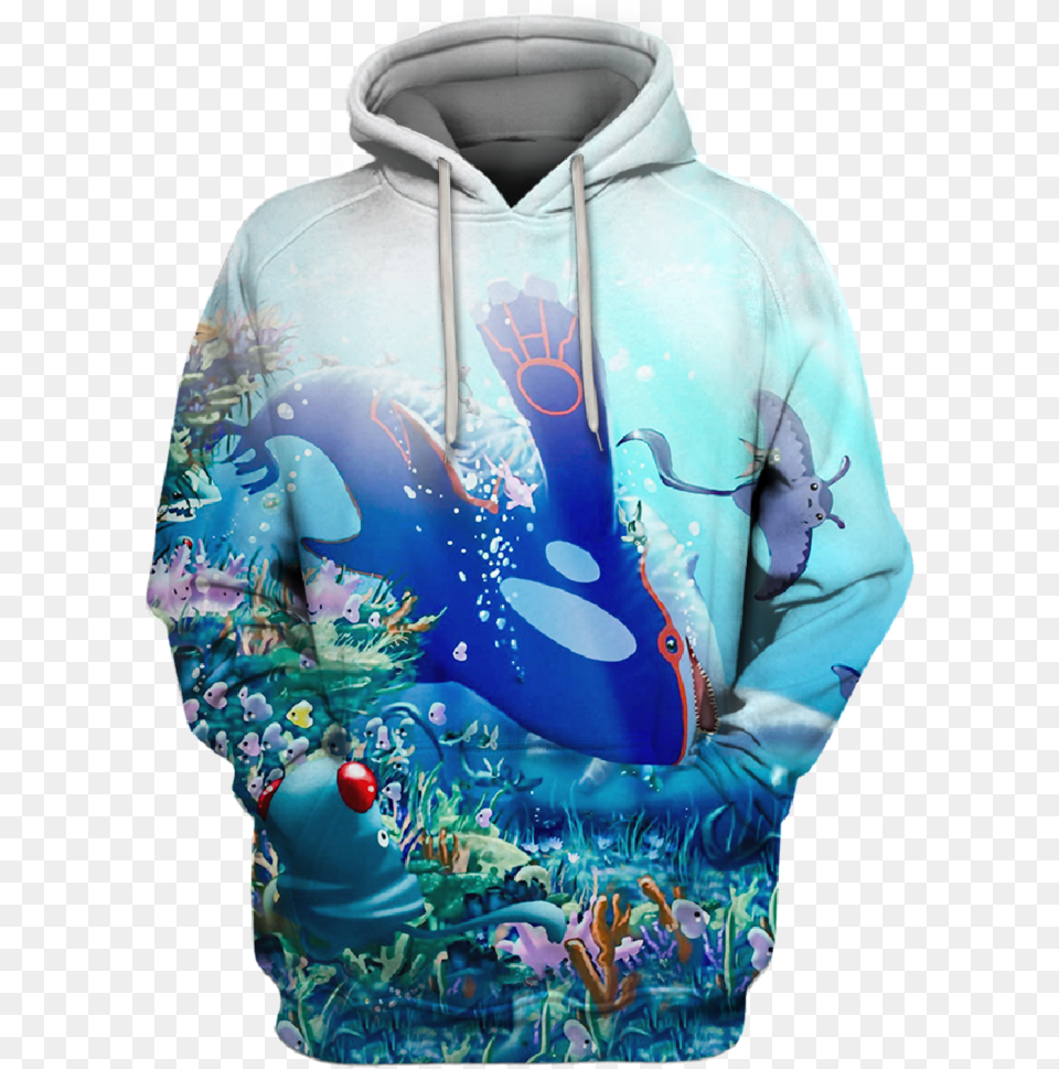 Anime Ocean, Clothing, Hoodie, Knitwear, Sweater Free Transparent Png