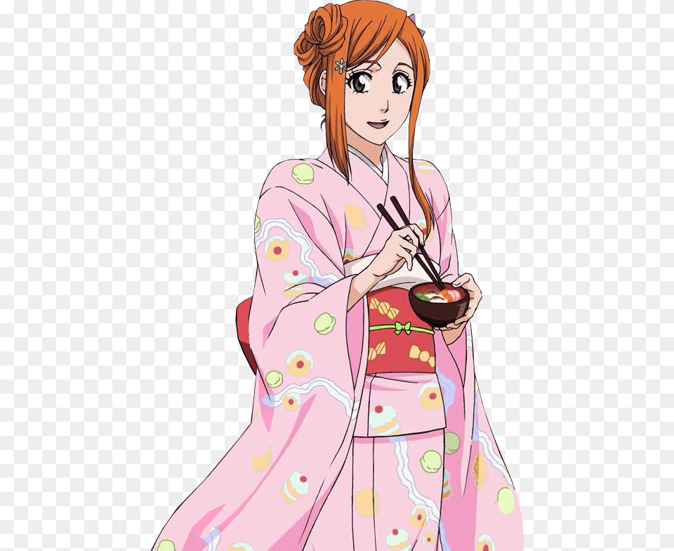 Anime Orihime Bleach Bleach Card Orihime, Adult, Robe, Person, Gown Png Image