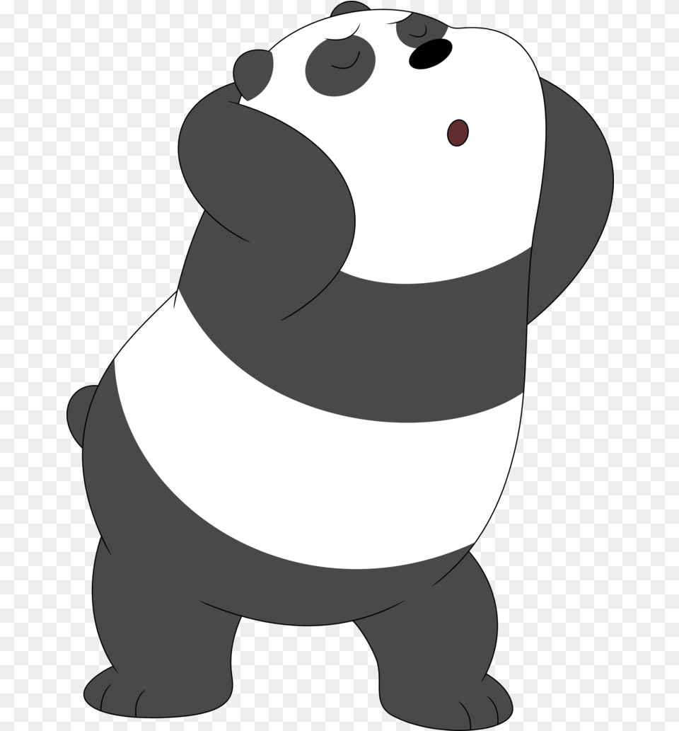 Anime Panda Transparent U0026 Clipart Download Ywd Panda We Bare Bears, Animal, Nature, Outdoors, Snow Png