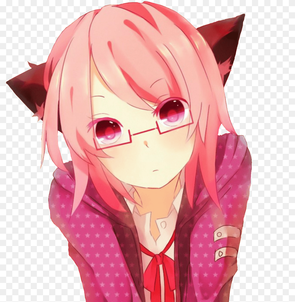 Anime Pink Hair Neko Anime Pink Hair Neko Girl, Adult, Publication, Person, Female Free Png