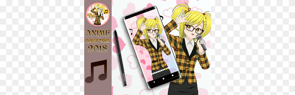 Anime Ringtones Mp3 For Android Ringtone, Publication, Book, Comics, Person Png Image