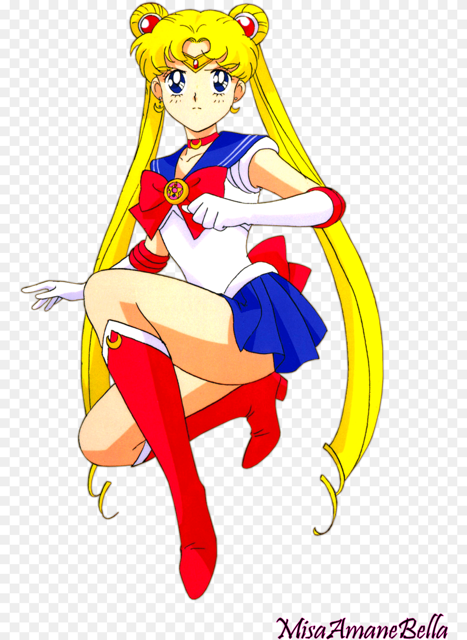 Anime Sailor Moon Boots, Book, Comics, Publication, Person Free Png Download