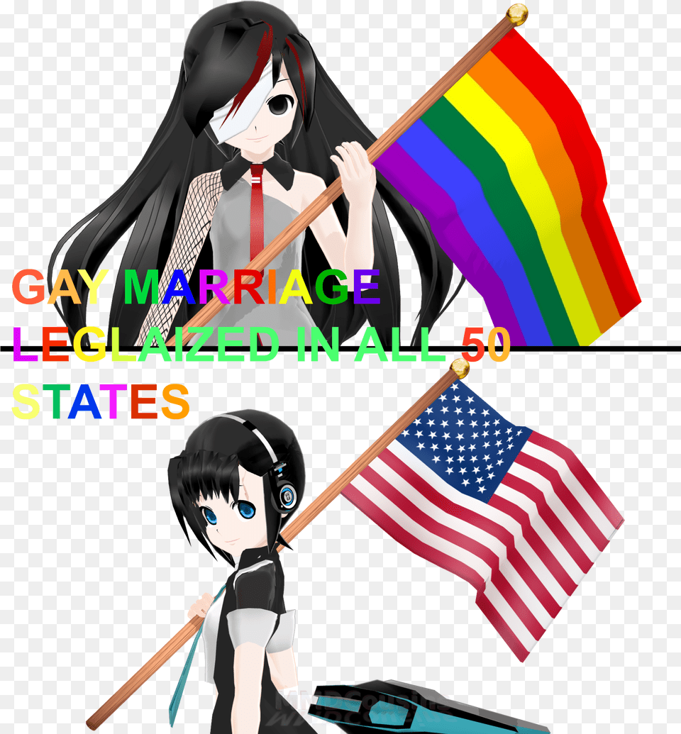 Anime Same Sex Marriage Lgbt Flags As Anime, Book, Comics, Publication, Flag Png Image
