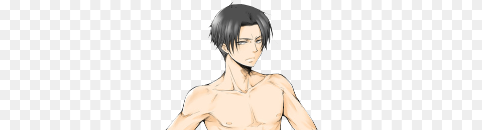 Anime Shirtless Levi, Adult, Book, Comics, Female Png