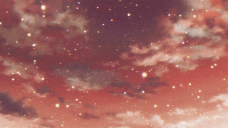 Anime Sky Clouds Japan Japanese Aesthetic Tumblr Nebula, Railway, Train, Transportation, Vehicle Free Transparent Png