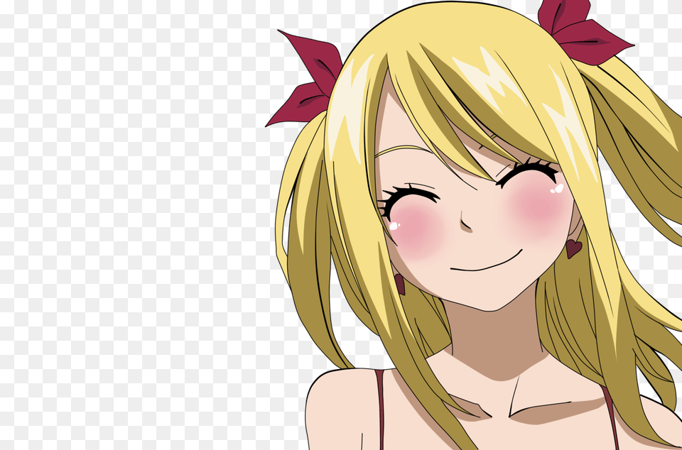 Anime Smile 9 Image Fairy Tail Lucy Smile, Publication, Book, Comics, Adult Free Transparent Png