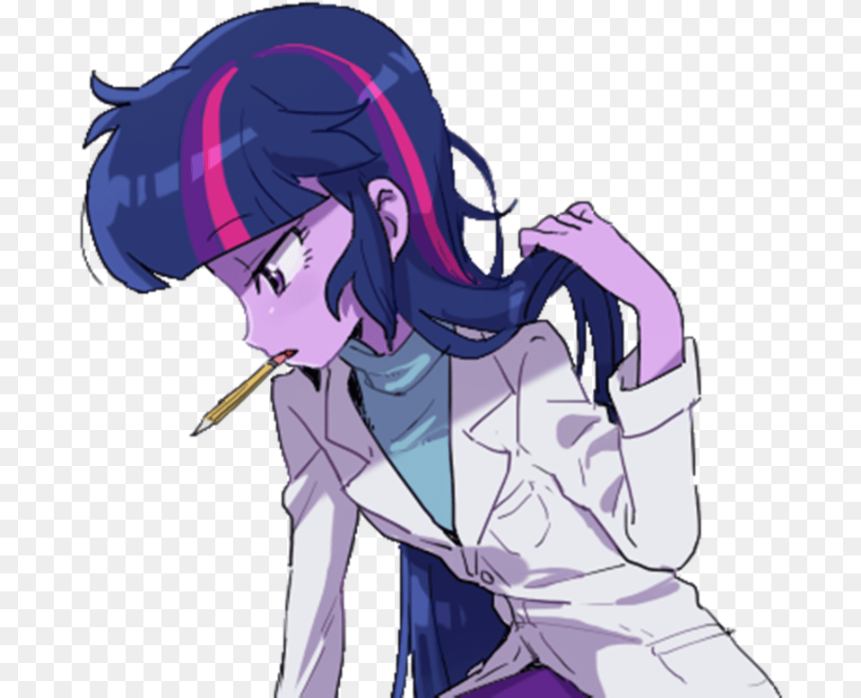 Anime Sparkles Twilight Sparkle Anime, Book, Comics, Publication, Adult Free Png Download