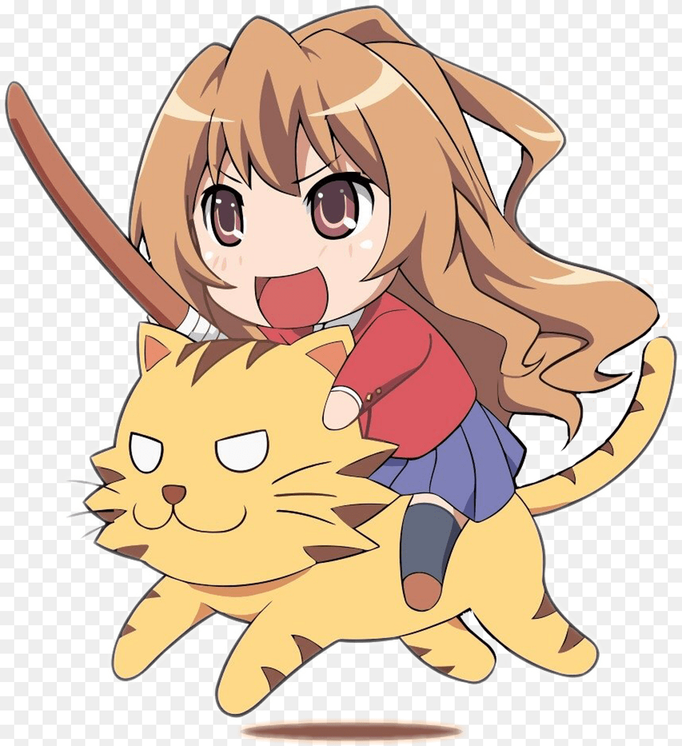 Anime Sticker Taiga Aisaka Transparent Gif, Baby, Book, Comics, Person Png Image