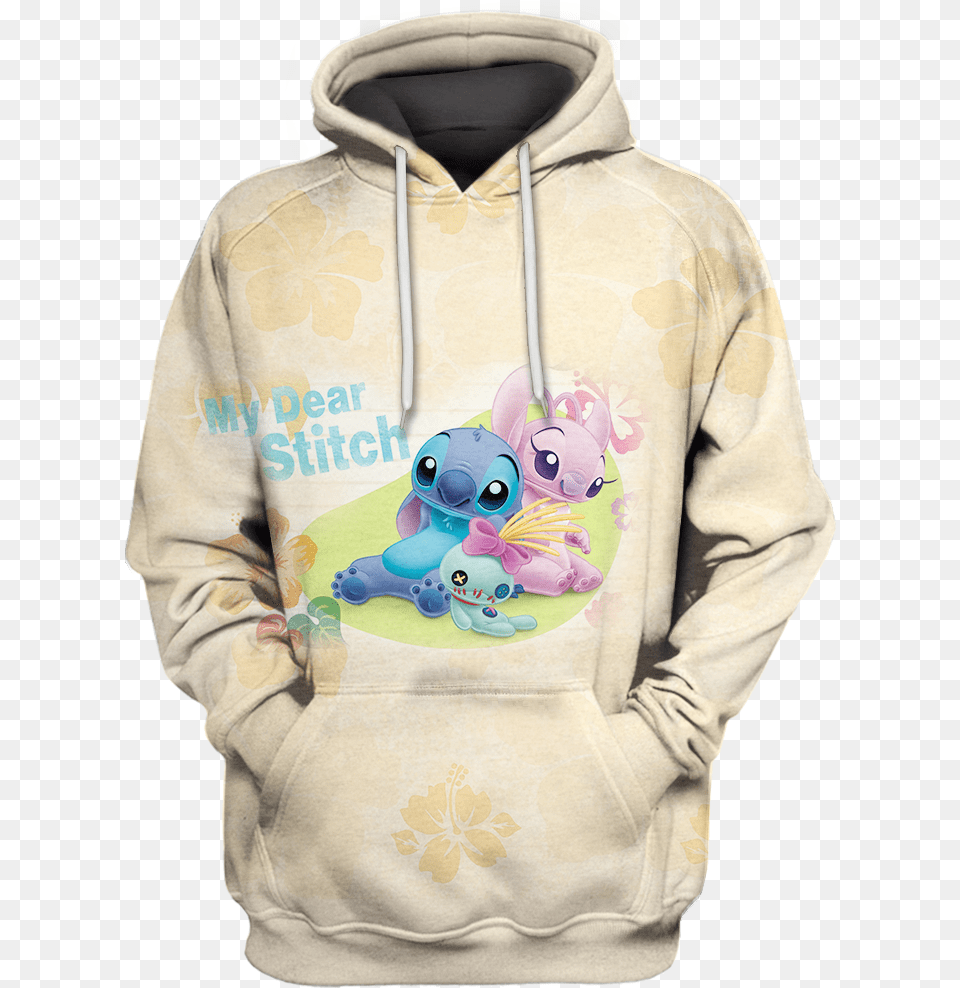 Anime Stitch Lilo Disney Hoodie 3d Limited Edition 3d Full Printing, Clothing, Knitwear, Sweater, Sweatshirt Free Png Download