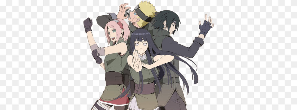 Anime Team7 Hinata Hyuga Naruto Uzumakinaruto Naruto Sakura Sasuke Hinata, Book, Comics, Publication, Adult Free Png Download