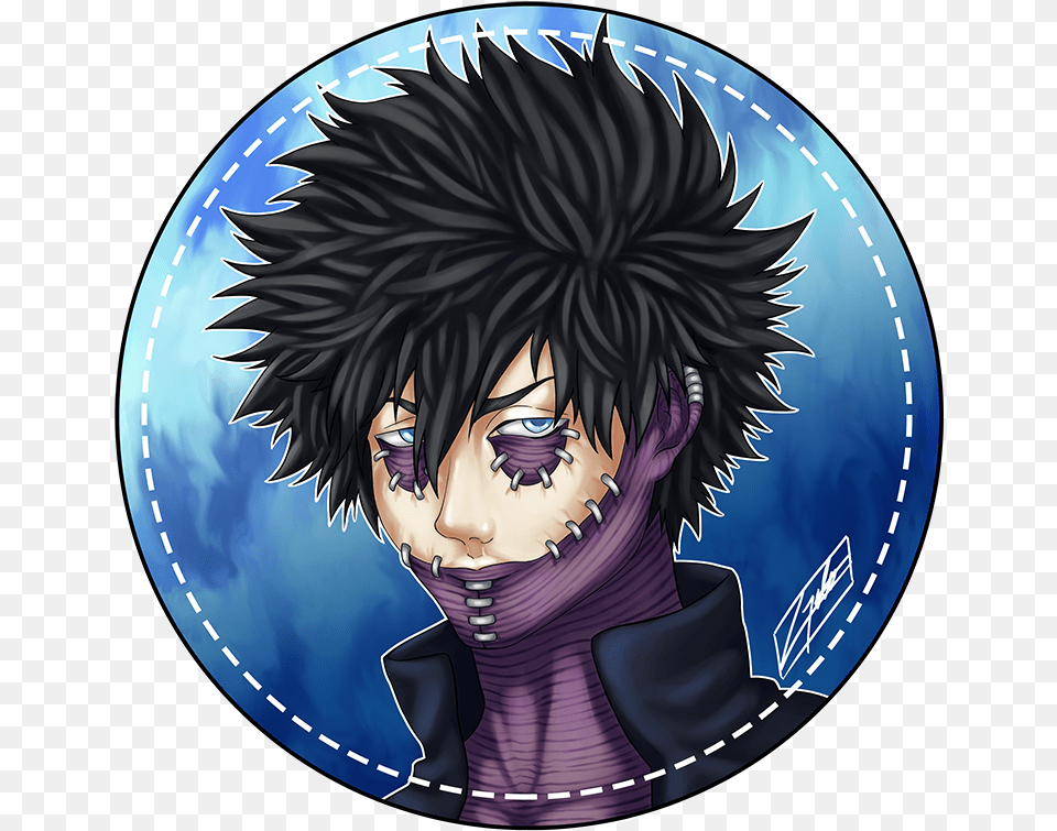 Anime Transparent Dabi Sticker, Book, Comics, Publication, Adult Png Image