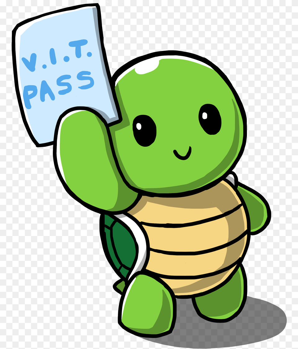 Anime Turtle, Green, Nature, Outdoors, Snow Free Transparent Png