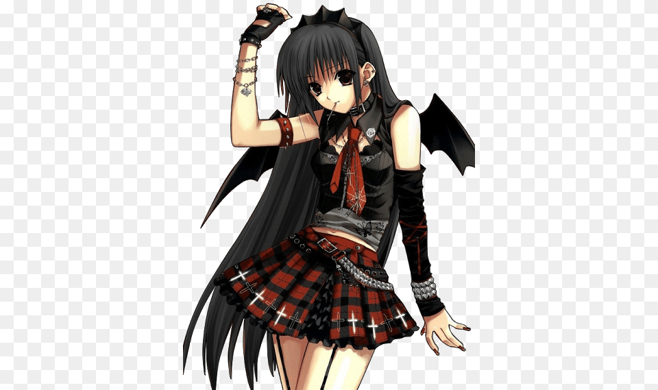 Anime Vampire Girl With Wings Vampire Anime Girl, Publication, Book, Comics, Woman Free Transparent Png