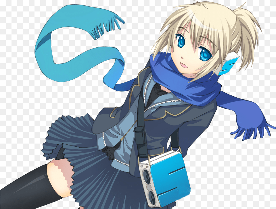 Anime Vector Art Pretty Blonde Anime Girl Transparent, Book, Comics, Publication, Baby Free Png Download