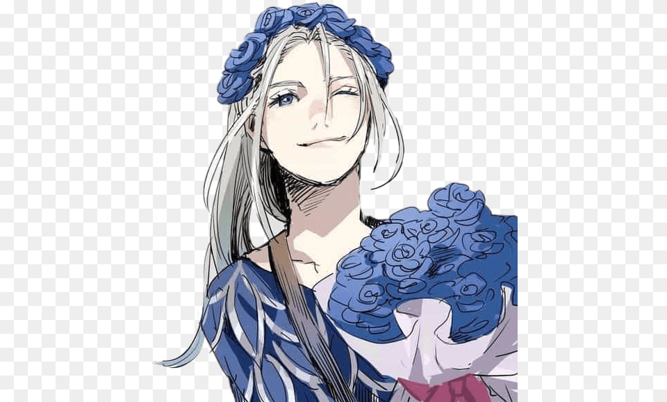 Anime Victor Yurionice Yuri Victor Nikiforov Fanart Long Hair, Book, Comics, Publication, Adult Png Image