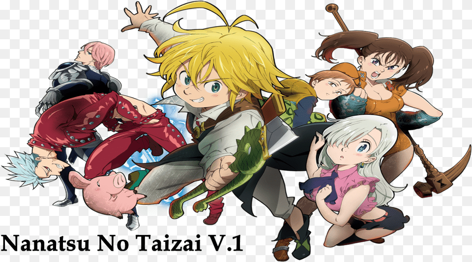 Anime Wallpaper Tachi Wallpaper Imagens De Nanatsu No Taizai, Adult, Publication, Person, Female Free Png Download