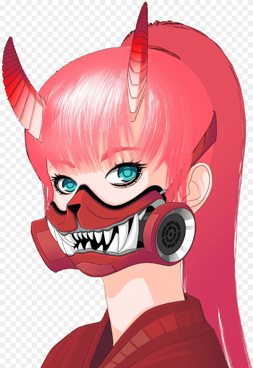Anime With Mask Teeth, Book, Comics, Publication, Adult Png