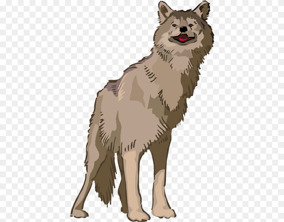 Anime Wolf Anime Wolf Clipart Transparent, Animal, Coyote, Mammal, Person Png Image