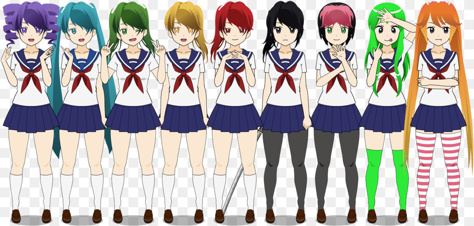 Anime Yandere Simulator Characters, Skirt, Book, Publication, Clothing Free Png Download