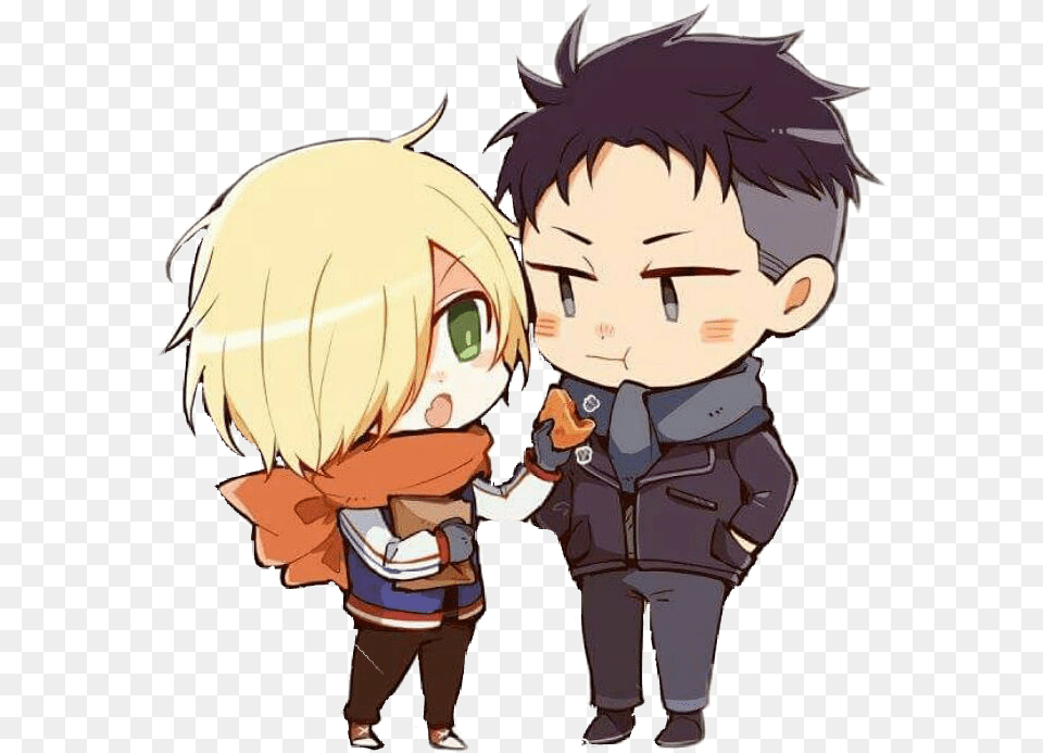 Anime Yuriplisetsky Otabekaltin Otayuri Yaoi Chibi Yuri On Ice Chibi, Book, Comics, Publication, Baby Png