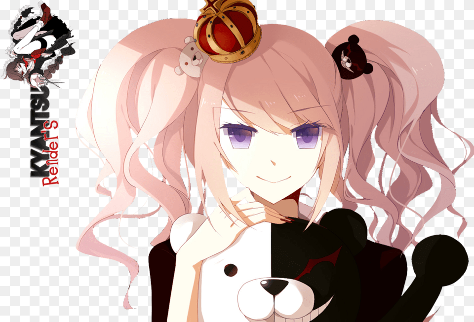 Animeanimeenoshima Junkodanganronpadangan Ronpa Pink Pigtails Anime Danganronpa, Publication, Book, Comics, Adult Free Png