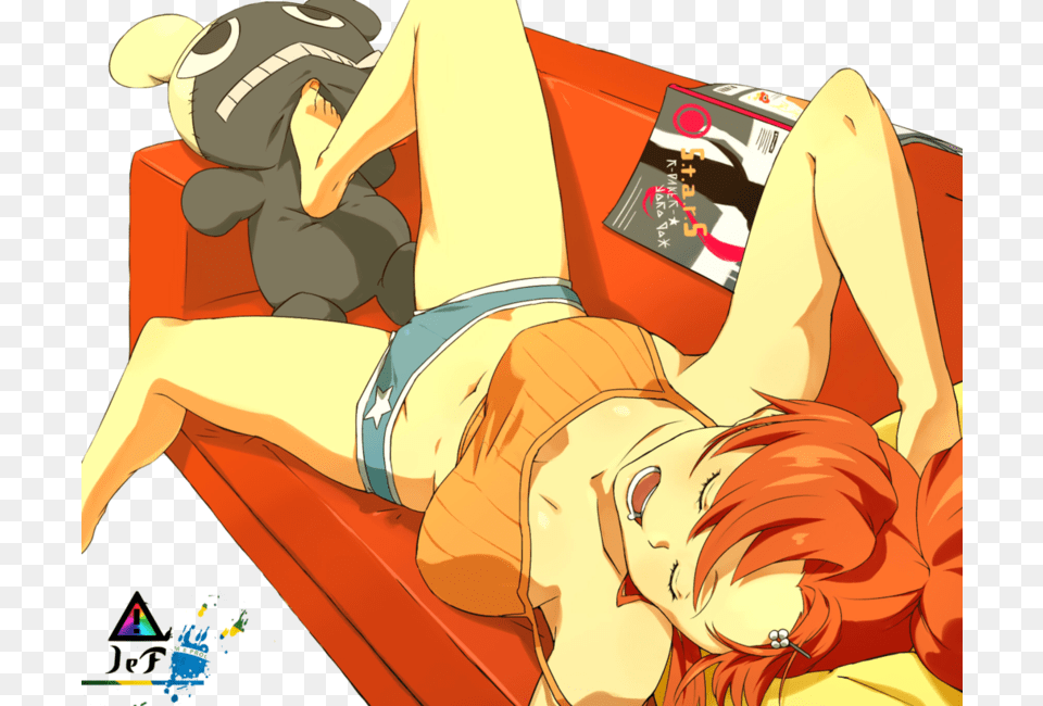 Animeanimeyoko Littneryokotengen Toppa Gurren Laganngurren Yoko Littner Taking Shirt Off, Book, Comics, Publication, Face Png