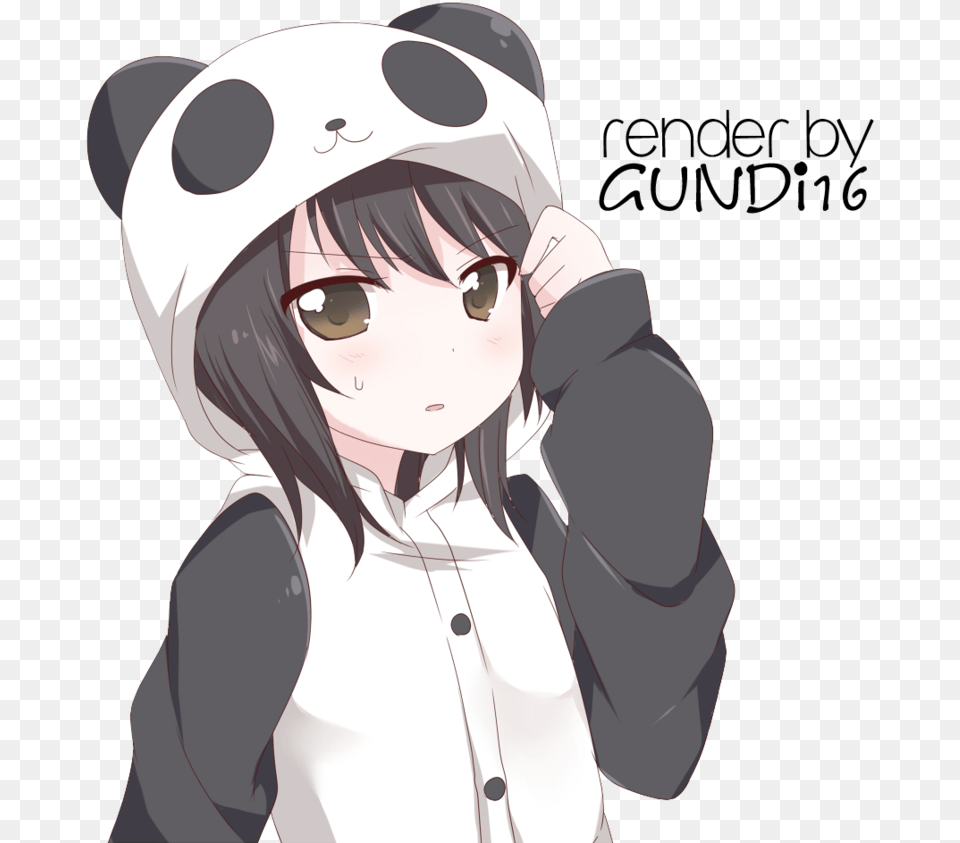 Animepng Panda Anime Anime Boy Kawaii Panda Anime Panda Girl Render, Publication, Book, Comics, Adult Free Png