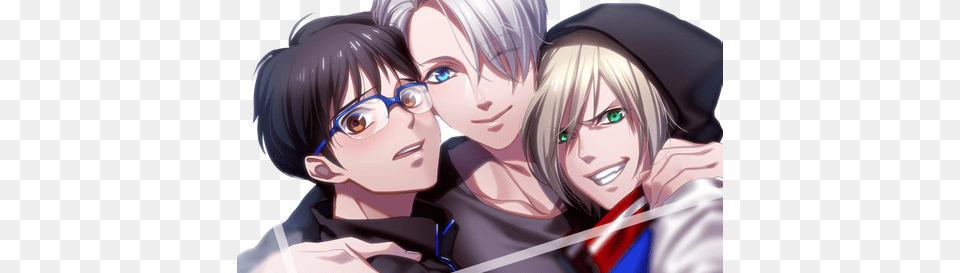 Animes E Yuri On Ice Foreverblr Yuri Plisetsky Yuri Katsuki Viktor Nikiforov Au, Publication, Book, Comics, Adult Free Png Download