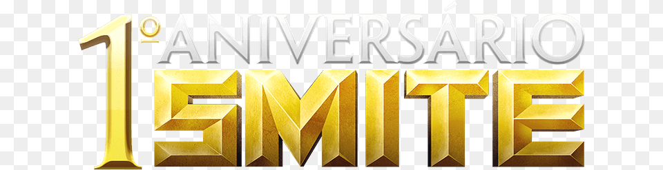 Aniversrio Smite Logo, Text, Gold, Number, Symbol Free Png