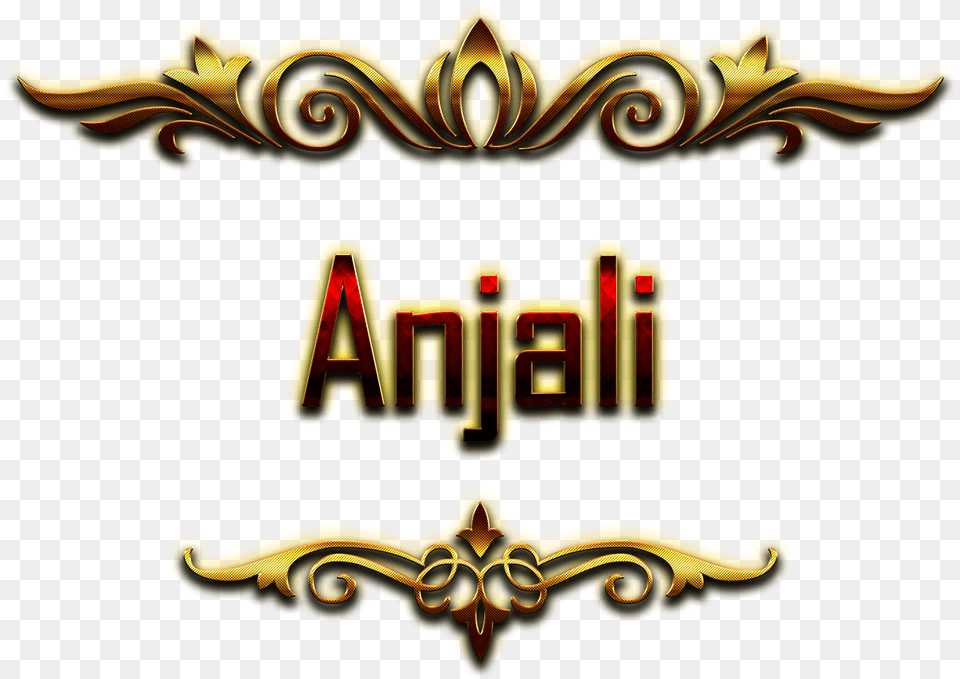 Anjali Decorative Name Antonio Name, Logo, Emblem, Symbol Png Image