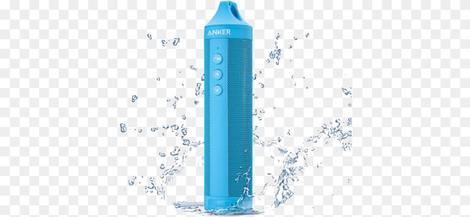 Anker Splashproof Anker Bluetooth Outdoor Wireless Speaker Blue, Bottle, Water Bottle, Shaker, Cup Png