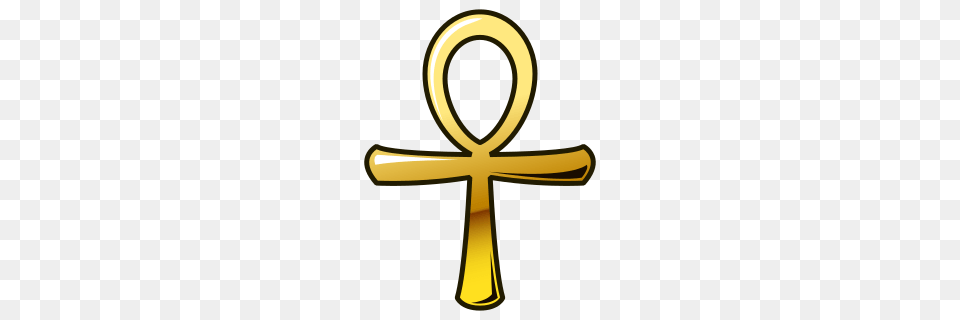 Ankh Emojidex, Cross, Symbol, Gold Png Image