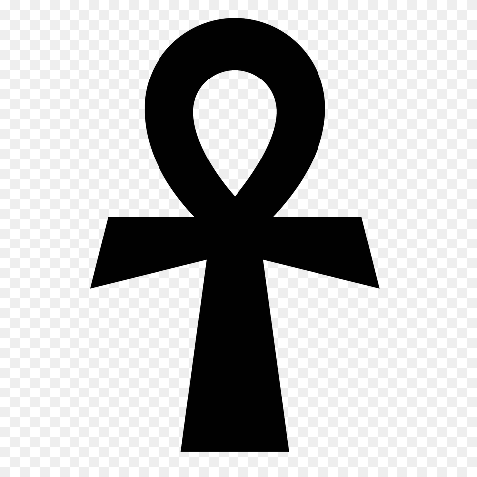 Ankh Icon, Gray Png