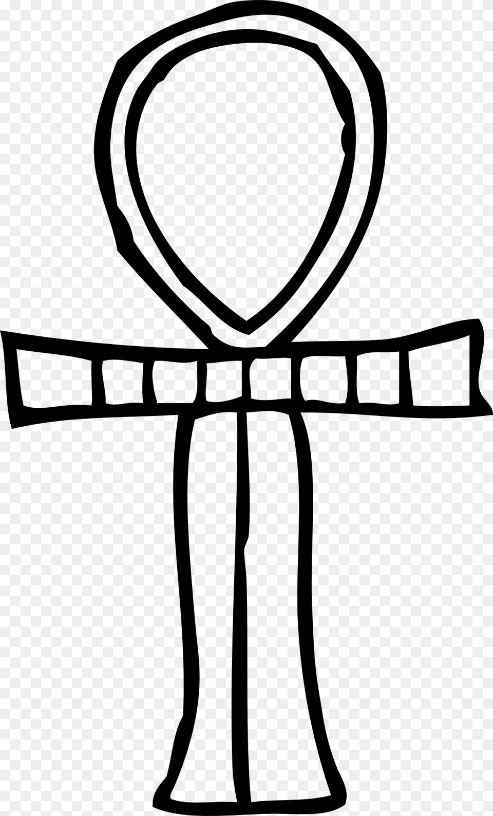 Ankh Key Of Life, Stencil, Bow, Weapon, Cross Free Png Download